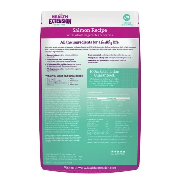 Health Extension Grain-Free Salmon Recipe Dry Dog Food - Image 2