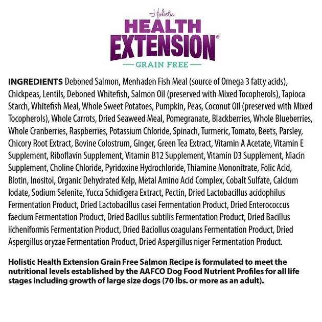 Health Extension Grain-Free Salmon Recipe Dry Dog Food - Image 7