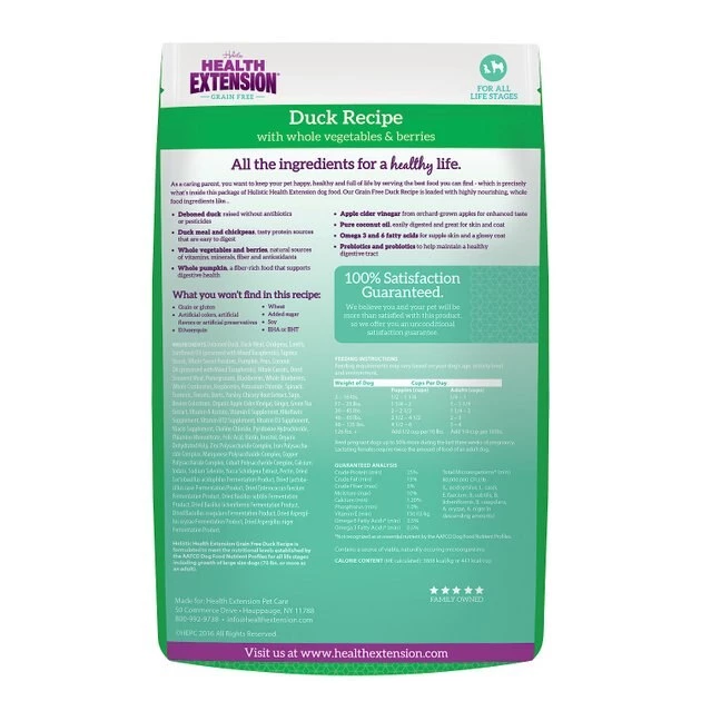 Health Extension Grain-Free Duck Recipe Dry Dog Food - Image 2