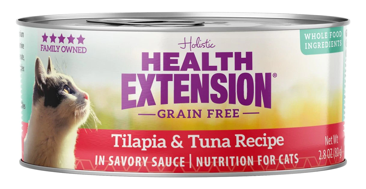Health Extension Grain-Free Tilapia & Tuna Recipe Canned Cat Food