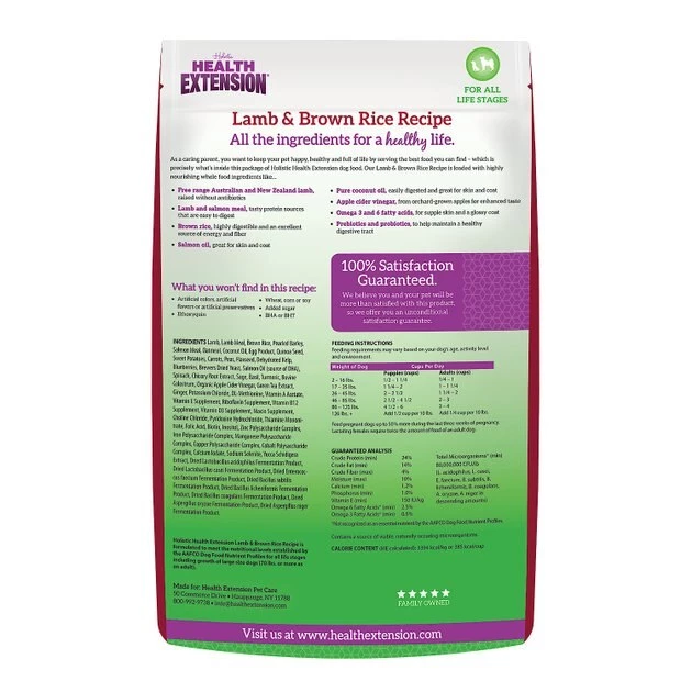 Health Extension Lamb & Brown Rice Dry Dog Food - Image 2