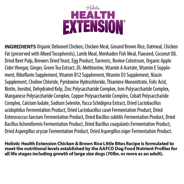 Health Extension Little Bites Chicken & Brown Rice Recipe Dry Dog Food - Image 7