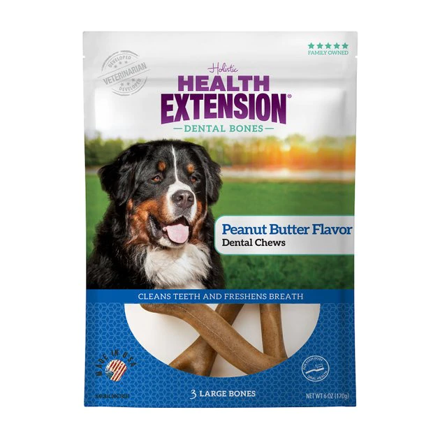Health Extension Peanut Butter Flavored Dental Dog Treats
