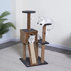 Go Pet Club 44-in Faux Fur Cat Tree & Condo
