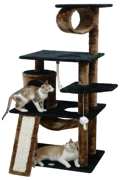 Go Pet Club 53-in Faux Fur Cat Tree & Condo - Image 2