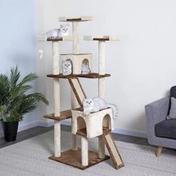 Go Pet Club 71-in Faux Fur Cat Tree & Condo