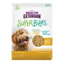 Health Extension Super Bites Chicken Recipe Freeze-Dried Raw Dog Food Mixer