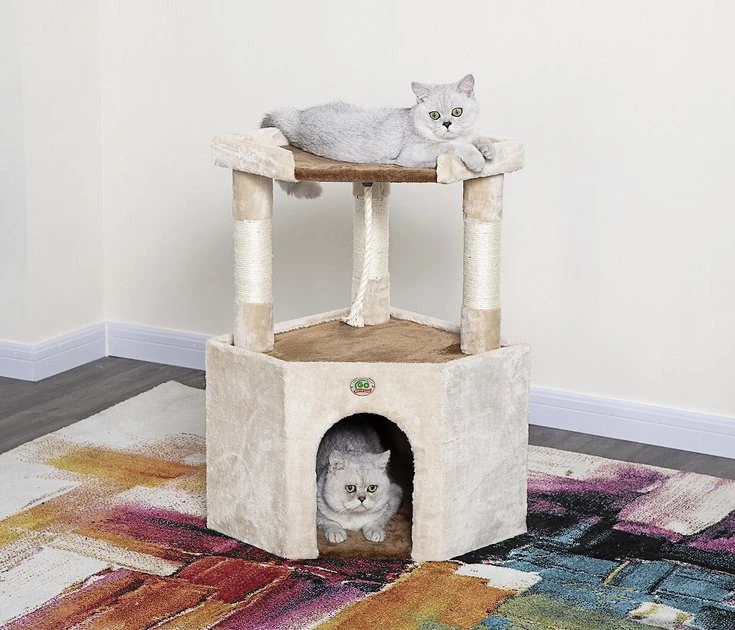 Go Pet Club 32-in Large Perch Cat Tree Condo