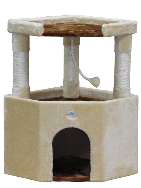 Go Pet Club 32-in Large Perch Cat Tree Condo - Image 3
