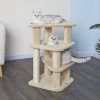 Go Pet Club 32-in Premium Carpeted Cat Tree, Beige