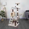 Go Pet Club 59-in IQ Busy Box Cat Condo, Beige