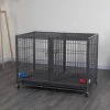 Go Pet Club Heavy Duty Stackable Double Door Wire Dog Crate