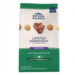 Natural Balance Limited Ingredient Lamb & Brown Rice Large Breed Bites Recipe Dry Dog Food