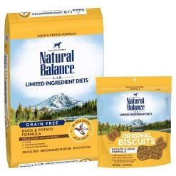 Natural Balance L.I.D. Limited Ingredient Diets Grain-Free Duck & Potato Formula Dry Food + L.I.T. Limited Ingredient Grain-Free Treats Potato & Duck Formula Dog Treats