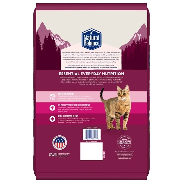 Natural Balance Original Ultra Chicken Meal & Salmon Meal Formula Dry Cat Food - Image 3