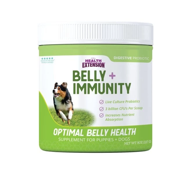 Health Extension Belly + Immunity Powder Digestive & Immune Supplement for Dogs