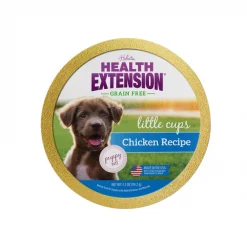 Health Extension Little Cups Grain-Free Chicken Wet Puppy Food, 3.5-oz cup, case of 12