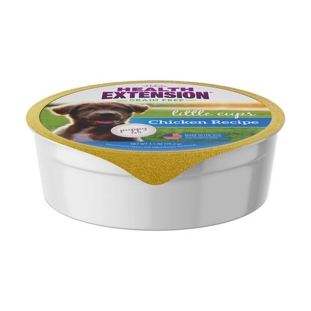 Health Extension Little Cups Grain-Free Chicken Wet Puppy Food, 3.5-oz cup, case of 12 - Image 2