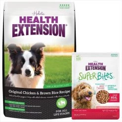Health Extension Original Chicken & Brown Rice Recipe Dry Food+ Super Bites Beef Recipe Freeze-Dried Raw Dog Food Mixer