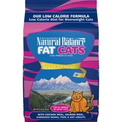 Natural Balance Fat Cats with Chicken Meal, Salmon Meal, Garbanzo Beans, Peas & Oatmeal Dry Cat Food