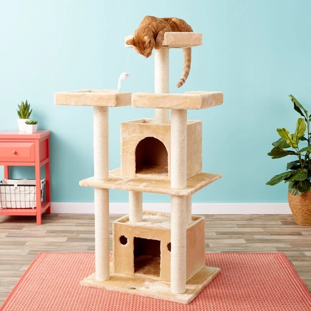 Go Pet Club 51-in Faux Fur Cat Tree & Condo - Image 3
