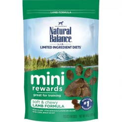 Natural Balance Limited Ingredient Diets Mini-Rewards Lamb Formula Dog Treats