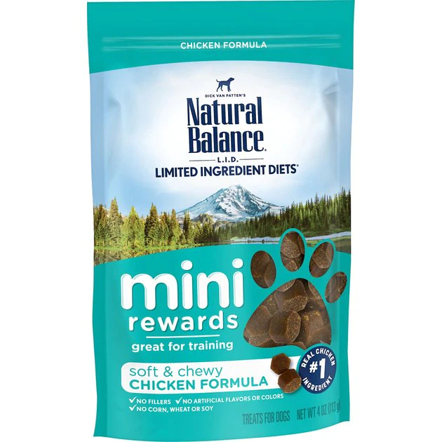 Natural Balance Limited Ingredient Diets Mini-Rewards Chicken Formula Dog Treats