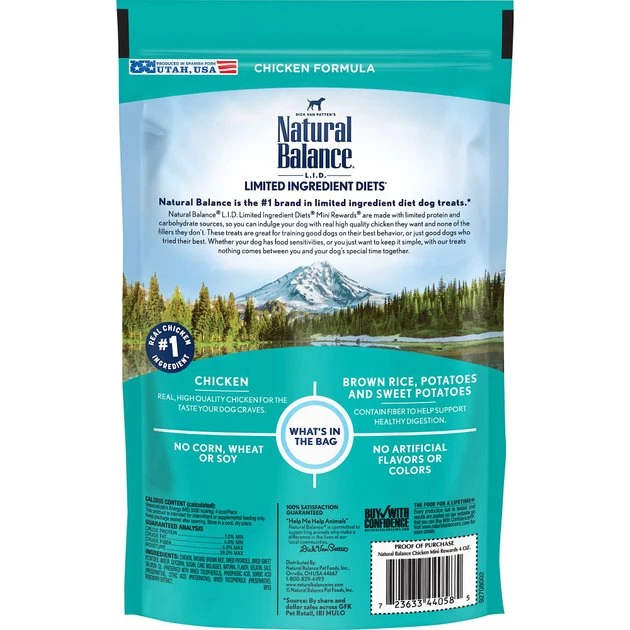 Natural Balance Limited Ingredient Diets Mini-Rewards Chicken Formula Dog Treats - Image 2