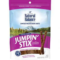 Natural Balance Limited Ingredient Diets Jumpin’ Stix Venison & Sweet Potato Formula Dog Treats