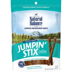 Natural Balance Limited Ingredient Diets Jumpin’ Stix Chicken & Sweet Potato Formula Dog Treats