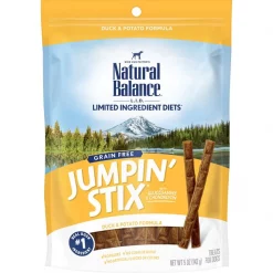 Natural Balance Limited Ingredient Diets Jumpin’ Stix Duck & Potato Formula Dog Treats
