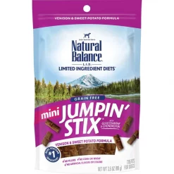 Natural Balance Limited Ingredient Diets Mini Jumpin’ Stix Venison & Sweet Potato Formula Dog Treats