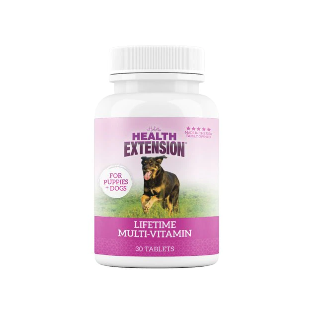 Health Extension Lifetime Vitamins Chewable Dog Tablets