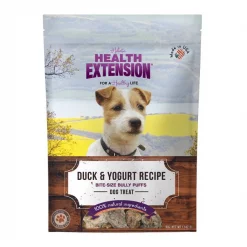 Health Extension Bully Puffs Grain-Free Duck & Yogurt Dog Treats