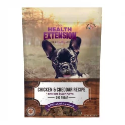 Health Extension Bully Puffs Grain-Free Chicken & Cheddar Cheese Dog Treats
