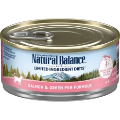 Natural Balance L.I.D. Limited Ingredient Diets Salmon & Green Pea Formula Grain-Free Canned Cat Food